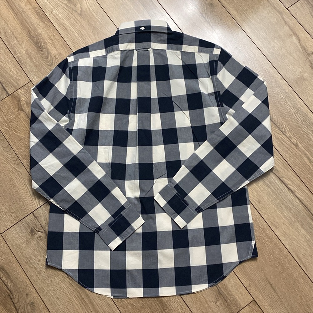 NWT TODD SNYDER Favorite LS Blue Gingham Collared Shirt - Picture 5 of 7